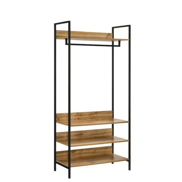 Zahra Open Wardrobe With 4 Shelves » HOME BE